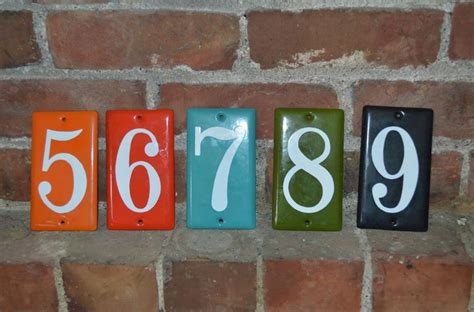 metal vintage french house numbers